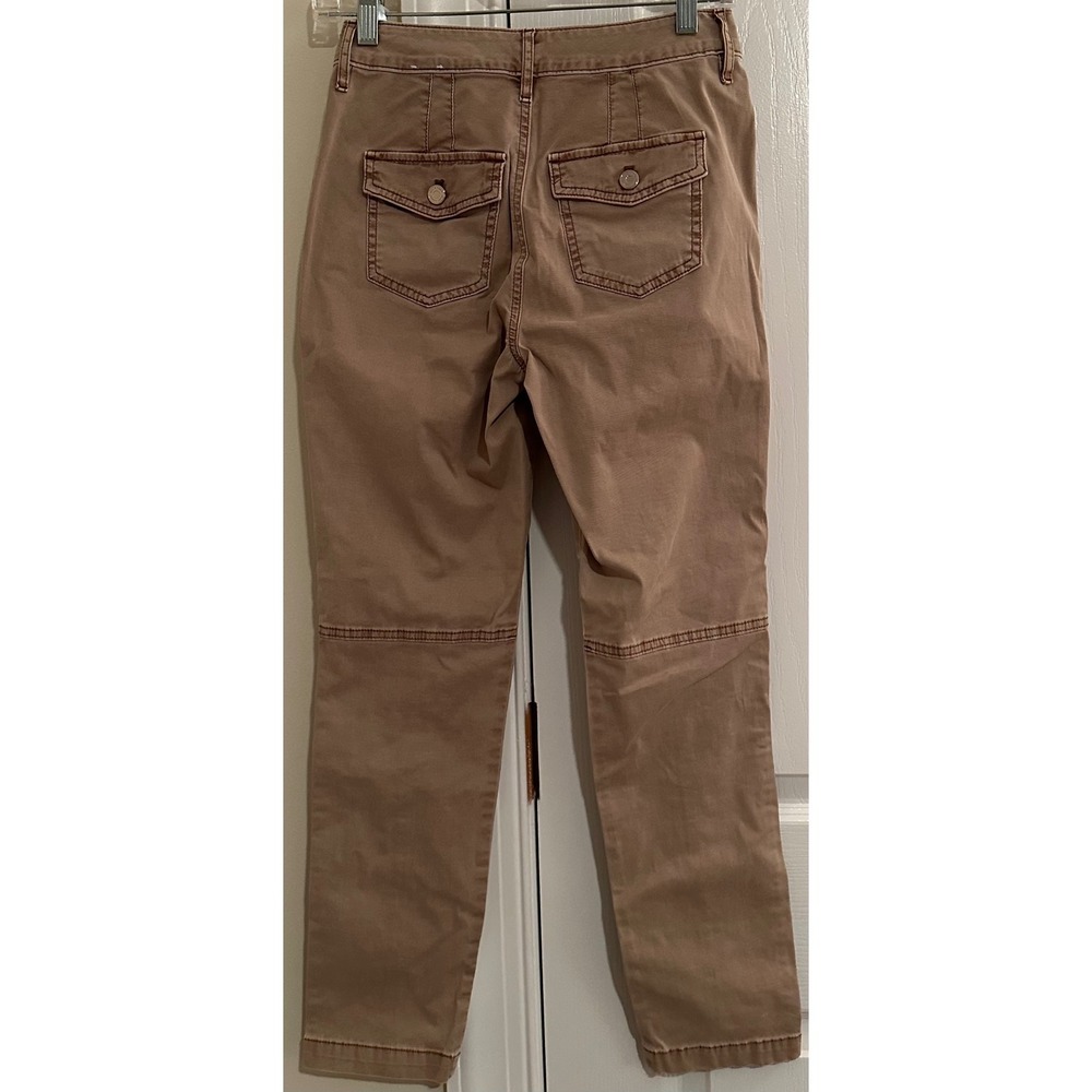 White House Black Market The Pret-A-Jet Tan High Rise Utility Pants Womens 0 - Picture 4 of 5